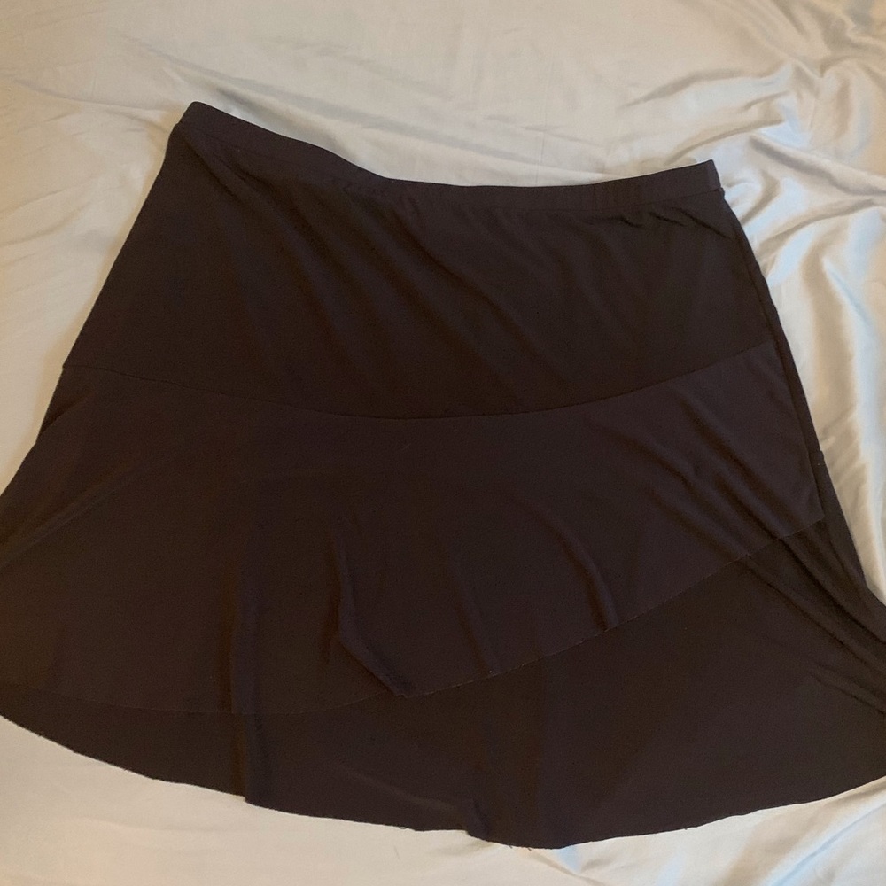 Susan Graver Navy Tiered Skirt